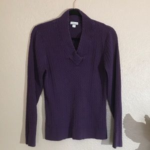 Purple Knit Sweater